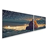 islandburner Bild auf Leinwand Buddhistischer Mönch 