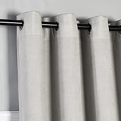 Tramas Cortinas Opacas PimpamTex - Pack 2 Cortinas de Ante para Dormitorio y Salón 140x260, Opacas, Aislantes Térmicas, Privacidad, Elegantes, Translúcidas y Modernas en Diversos Colores - (Perla, 140x260)