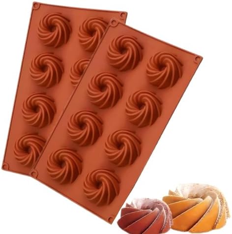 Moule à Kouglof en Silicone,2 Mini Moule à Kouglof,Mini Beignets ...