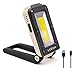 VOLREX Portable LED work light - Rechargeable work light with Magnetic Base Hanging Hook, Battery Operated 500LM COB LED magnetic light for Outdoor Camping Fishing Hiking Emergency Car Repairing