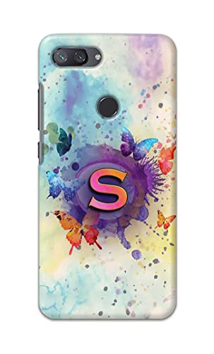 Image of Printed Hard Back Cover Case for Mi 8 Lite | Mi 8 Youth | Mi 8X Back Cover (Alphabet S) -203