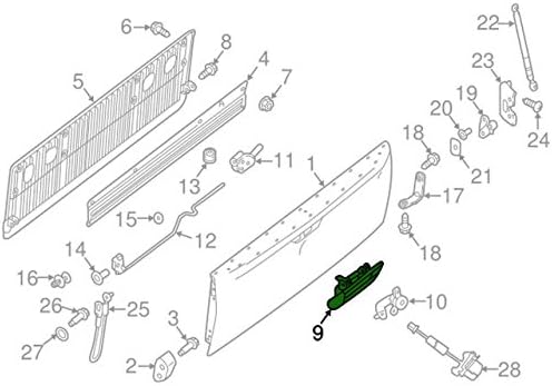 Genuine Nissan Parts - Manija-puerta trasera (90606-EZ06B)