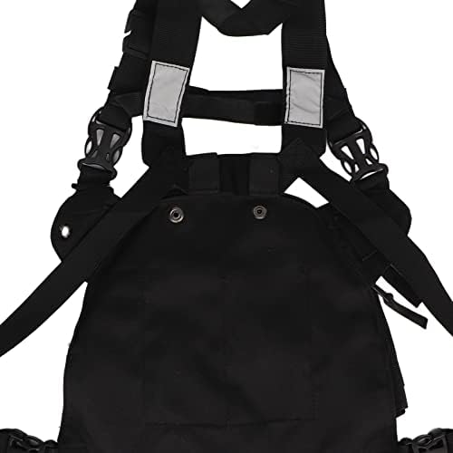Generic Walkie Talkie Radio Chest Bag Durable Harness Pack for GP340 UV 5R,Adjustable Shoulder Strap for Construction Sites, Oxford Cloth — view 8