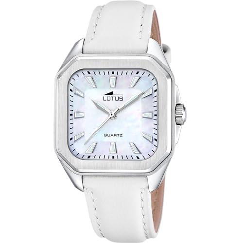 Montre femme Lotus montre analogique carrée vintage avec cadran verre minéral