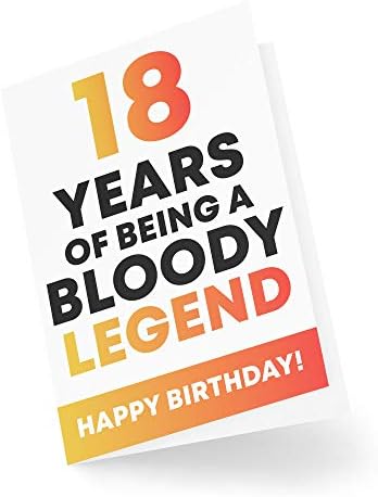 Funny Milestone 18th Birthday Cards Birthday Greeting Card for Him Her Grandparents Mum Dad Brother Sister Humour Sarcasm Banter Joke CBH198