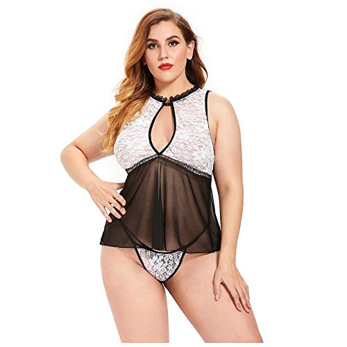 Sous-vêtements en dentelle évider 4XL pour valoriser les formes rondes