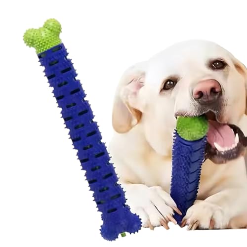 Image of Interactive Dog Chewbrush Toothbrush and Toy, Dental Care Teeth Cleaning Chew Toy, No Toothpaste Required, Plaque and Tartar Cleaner, Bone Shaped Dental Toy for Small and Medium Dogs, 1 Pack