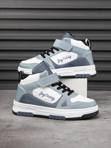 Boys Girls Outdoor Sports Shoes, Breathable and Comfortable with Soft Padded Neck, Fashionable Retro Street Style, Basketball Sneaker Suitable for All Seasons2