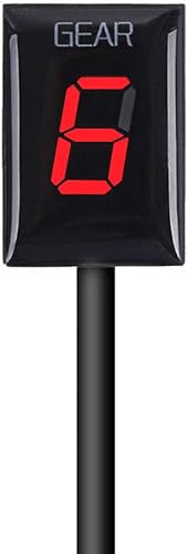 Miniatura 10 de Indicador de engranajes de motocicleta para Kawasaki ER6N V650 Ninja 300 Z1000SX Moto 1-6 Pantalla de engranajes ECU Plug Pantalla digital LED