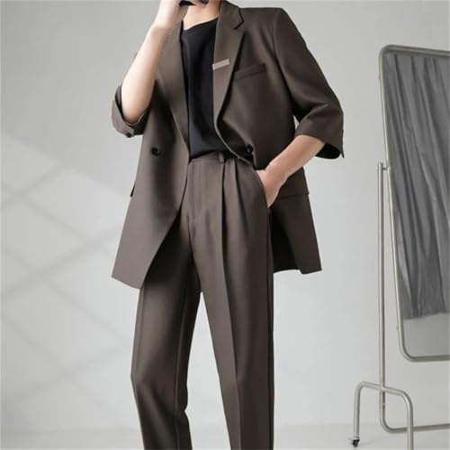 Men's Korean Casual Business Suit 2 Piece Set Blazers and Pants Ceremony2