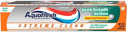 Aquafresh Extreme Clean Pure Breath Action, Fresh Mint, 5.6 Ounce, Pack of 5
