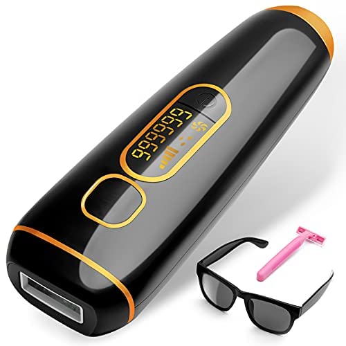 FIDAC IPL Laser Hair Removal Painless Device for Women and Men with FDA Cleared Upgraded to 999,999 Flashes Ice Cooling Permanent Reduction in Hair Regrowth at Home for Whole Body Armpits Legs Arms
