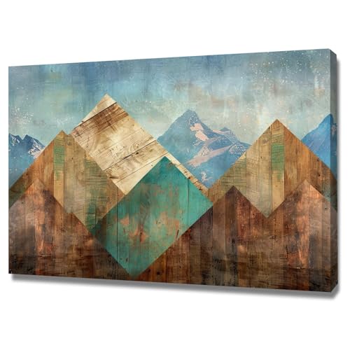 Art mural de photos de montagne pour habiller un salon vide