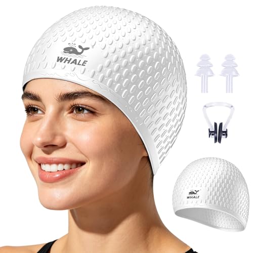 Large Swimming Cap Durable Silicone Waterproof Swimming Cap Ideal for Long Hair and Thick Braids Keeps Hair Dry While Swimming