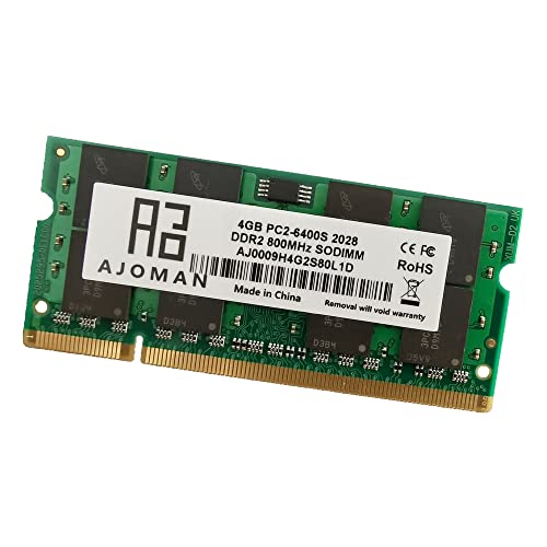 Ajoman 8Gb Kit (4Gbx2) Pc2-6400S Ddr2 800Mhz Sodimm Laptop Ram Non-Ecc 1.8V Notebook Memory For Dell Latitude M2400/E5400/E5500/Xfr E6400/E6400/E6400 Atg/M4400/E6500 thumb #3