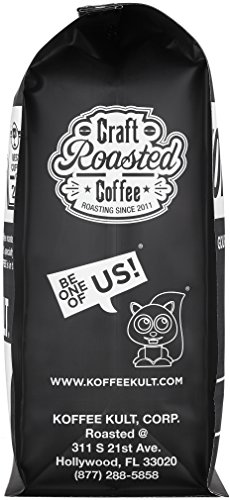 Koffee Kult Coffee Beans Dark Roasted - Highest Quality Delicious Organically Sourced Fair Trade - Whole Bean Coffee - Fresh Gourmet Aromatic Artisan Blend (32oz)