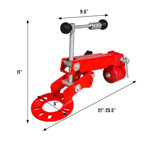Image of Big RED ATW06011R Torin Fender Reforming Tool for Roller /Extending Auto Wheel Arch for Larger Tires or Fender Dent Repairs etc., Red