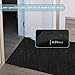 Runner Rug 2FT x 8FT, AYOHA 2'-82' Utility Carpet Runner for Entryway Hallway Aisles Balcony Garages, Area Rugs with Non-Slip Rubber Backing, Black (Available Custom Sizes)