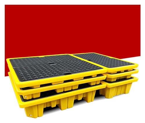 Palette de rétention jaune contre les déversements de cuves IBC - 3