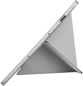 Kilifplus Samsung Galaxy Tab S10 FE ile Uyumlu Kılıf Tri Folding Silikon Kalem Bölmeli Katlanabilir Standlı PU Deri Yumuşak Kapak, Tablet Kılıfı [Akıllı Kapak, Uyku Modlu], Gri