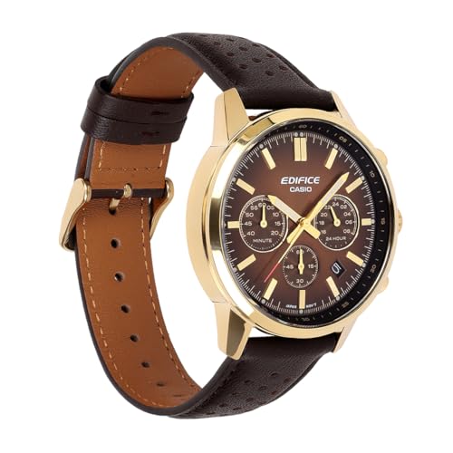 Image of Casio Edifice EFR-575CL-5ADF Analog Brown Watch Men (ED696)