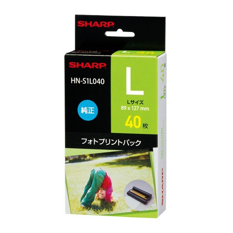 Amazon | シャープ[SHARP] フォトプリントパック（Lサイズ40枚） 【HN