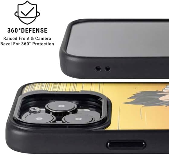 Skinit Kickstand Phone Case Compatible with iPhone 14 Pro Max - Officially Licensed Dragon Ball Z Goku & Vegeta Design