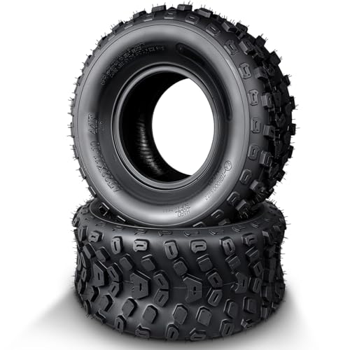 PROPARTS ProParts 22x11-10 All-Terrain ATV UTV Tires, Set of 2, 6-Ply Tubeless Heavy-Duty Off-Road...