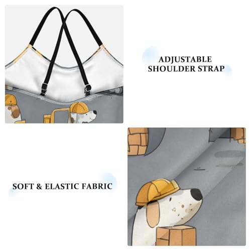 Girls Swimsuit Dog Brick Pattern One Piece Swimwear3