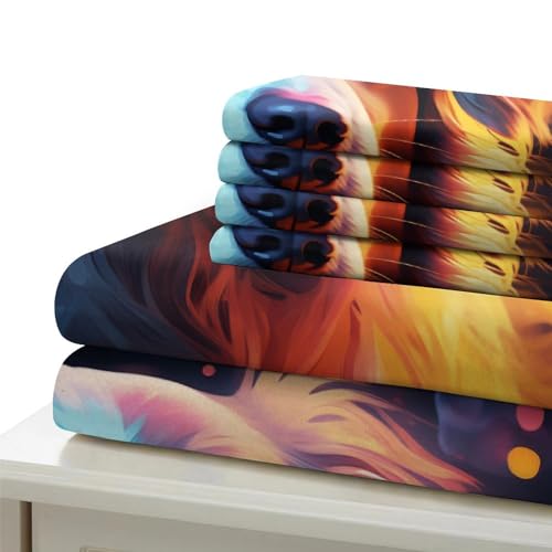 Parure de lit chien streaming housse de couette king 220x240cm - 6