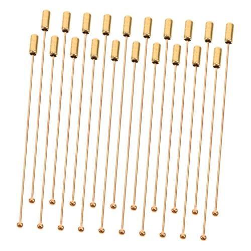 ULDIGI 20pcs 90 Brooch Pin Lapel Stick Pin Jewelry Stickpins DIY Jewelry Findings Embroidery Brooch Making Golden Stainless Steel