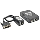 Tripp Lite DVI Over Cat5 / Cat6 Ethernet Cable Active Extender, Video Receiver and Transmitter, Extend up to 200 Feet / 60 Meters, 1920x1080 at 60Hz, 1-Year Warranty (B140-101X)