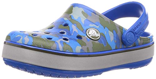 Crocs CB Camo Reflect Band Clog K, Zapatos para Agua Niños Unisex, Bright Cobalt