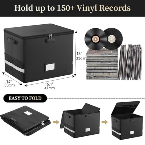 Boîte de rangement pour vinyles protégeant vos objets de valeur