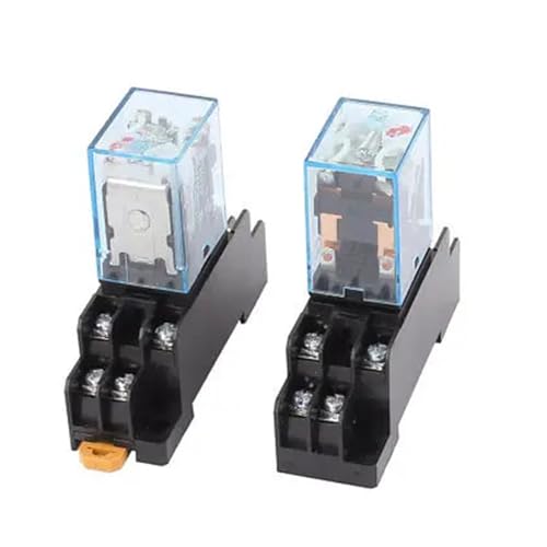 Relé electromagnético MY2N-J AC 24V DPDT 8P con base para solucionar fallos de conmutación