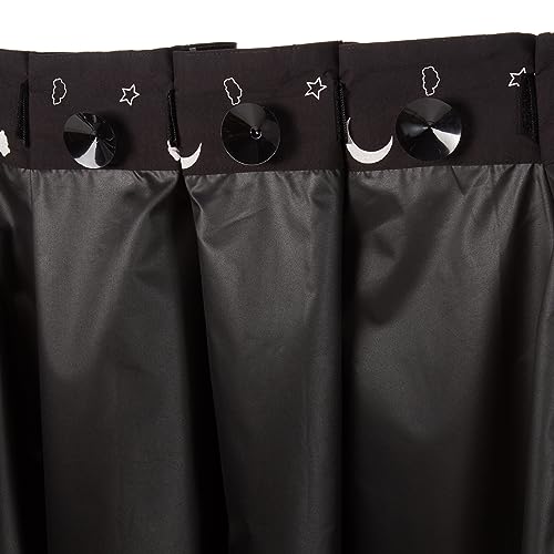 Image of Amazon Basics Portable Blackout Curtain Shade with Suction Cups for Window, Noise Reducing, Energy Saving, 50 inchW x 78 inchL, Moon and Stars, 2-Pack