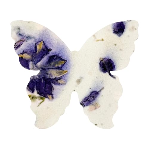 Seed Bloom 50pcs Large Purple Butterfly Seed Paper – Plantable