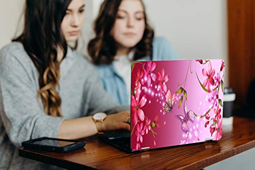 Image of GalaxsiaTM Butterfly D12 Vinyl Laptop Skin /Sticker /Cover /Decal Compatible for Any 15 inch-15.6 inch Inches Laptop (Hp /Dell /Sony /Acer /Lenovo /Asus. Etc) Or Notebook.