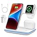 3 in 1 Wireless Charging Station, Wireless Charger Docking Station for iPhone 16/15/14/13/12/11/XR/XS/and Apple Watch 8/7/6/5/4/3/2/SE, Charging stand for AirPods 1/2/3/ Pro/Pro 2 with Lightning Port