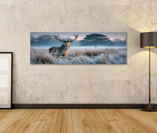 Tableau de cerf majestueux panorama pour une sensation de sérénité absolue