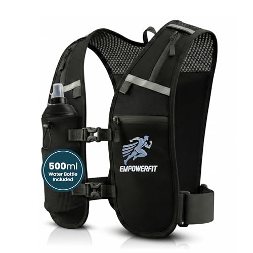 Running Hydration Vest with 500ml Soft Bottle