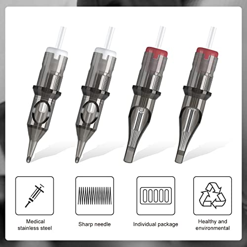 TATOOINE Tattoo Needles,Tattoo Kit,20Pcs Mix Size Needles 3RL 5RL 7RM 9RM for Tattoo Machine Tattoo Pen, 20PCS (RL RM) - Image 2