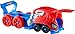 Hot Wheels Toy Car Track Set, Spider-Man Large-Scale Launcher and Hauler with Die-Cast RacerVerse Vehicle
