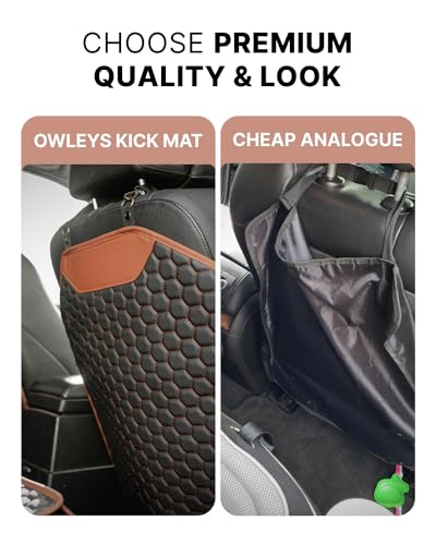 Owleys Set Car Seat Protector & Seat Back Protector Hexy One Twins - Thumbnail 6