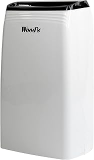 WOOD'S MDK26 Air Dehumidifier with Drainage Hose, 25L Large Capacity De-Humidifier for Home, Ideal for Removing Damp, Mould, Moisture & Condensation, Great for Laundry Drying, Low Energy Plug-In Unit