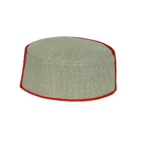 Image of Vastraa Fusion Himachali Topi for Men | Nepali Headwear | Traditional Kullu Cap | Pahadi Topi | Kashmiri Hat | Wool Handcrafted Ethnic Wear