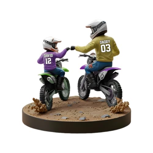 Dirt Bike Dad & Kid Acrylic Plaque Gift