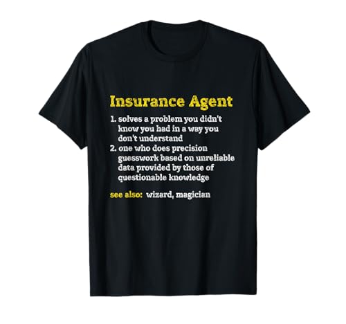 Insurance Agent Definition Job Title Profession Distressed T-Shirt