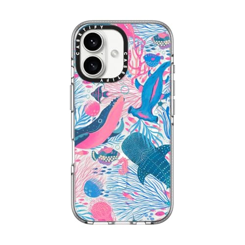 Coque transparente iPhone 16 MagSafe CASETiFY antichoc avec motif Under The Sea