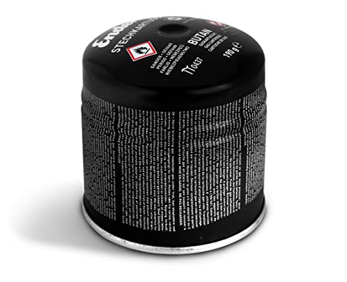 Enders® Gaskartusche 190g - Propan/Butan Mix Schwarz, Ventilkartusche, Campinggas, Gaskocher, #6320